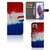 Motorola Edge 30 Ultra Bookstyle Case Nederland met pasjes en artistiek design van de Nederlandse vlag.