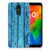 LG Q7 Bumper Hoesje Wood Blue