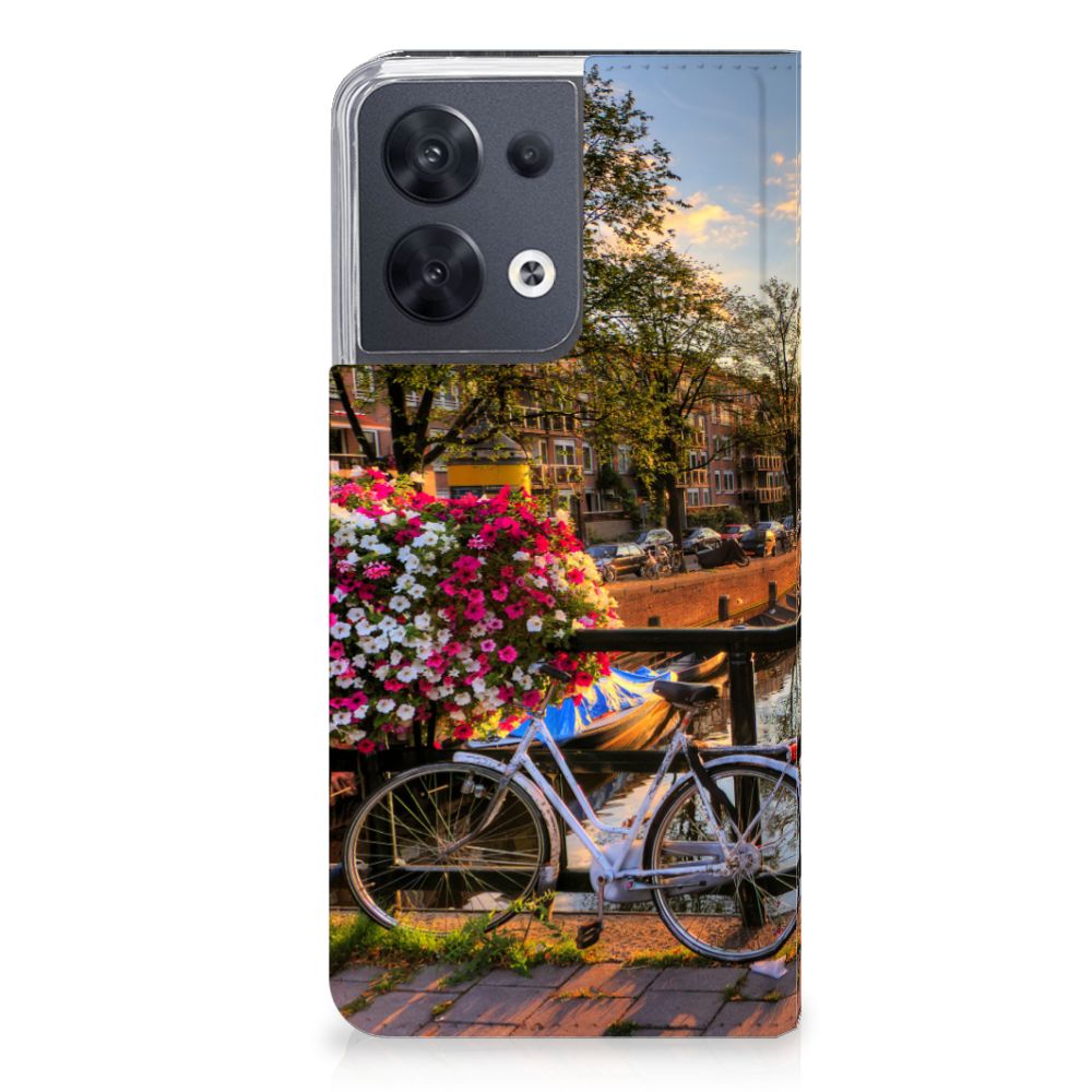 OPPO Reno8 Book Cover Amsterdamse Grachten - B2C Telecom