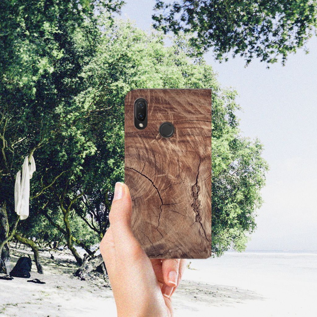 Huawei P Smart Plus Book Wallet Case Tree Trunk