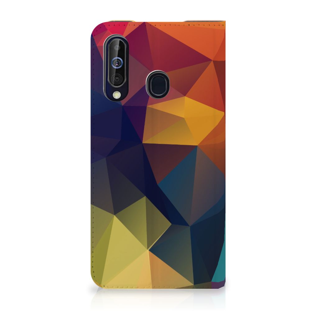 Samsung Galaxy A60 Stand Case Polygon Color