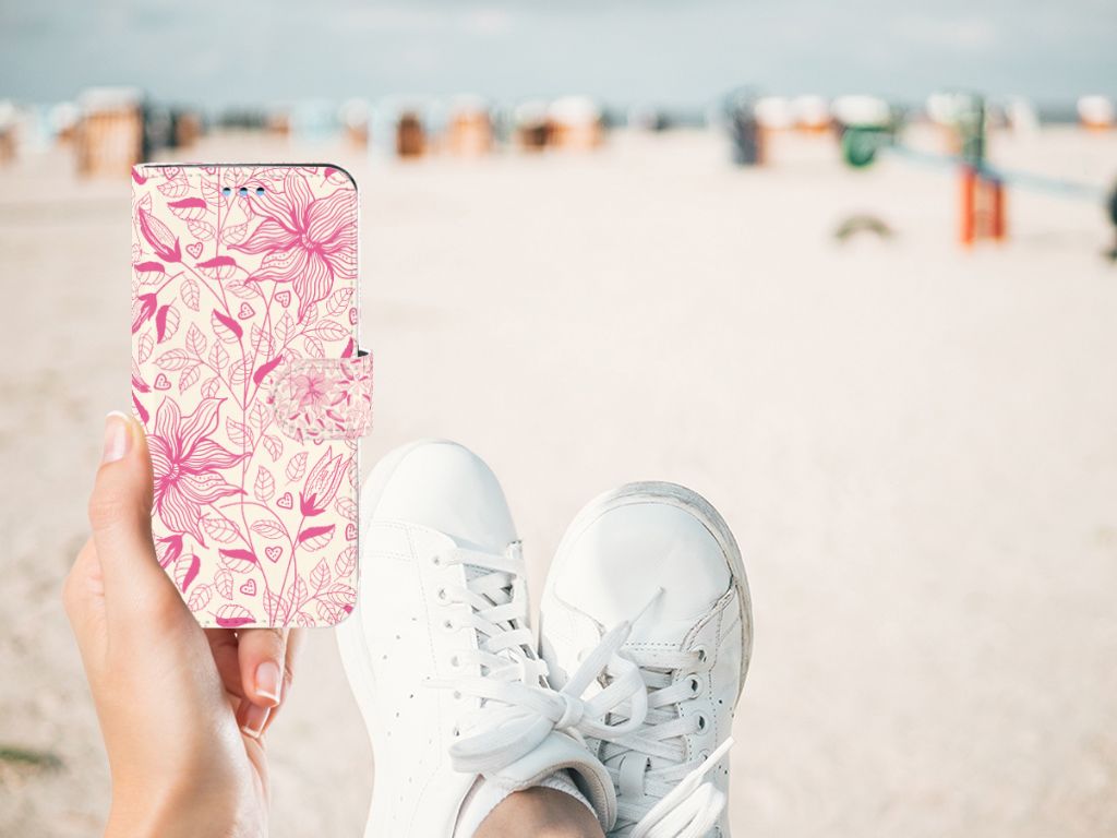 Samsung Galaxy S9 Hoesje Pink Flowers