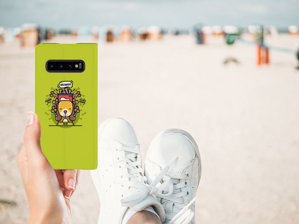 Samsung Galaxy S10 Magnet Case Doggy Biscuit