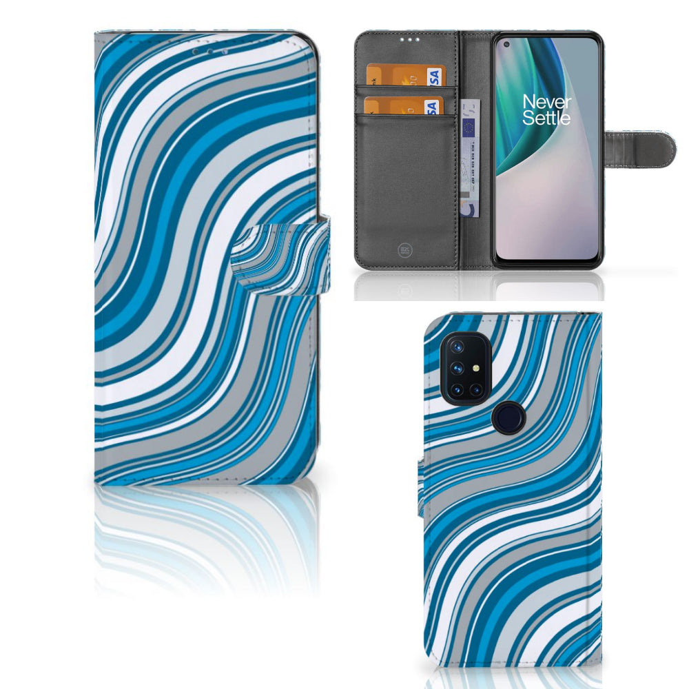 OnePlus Nord N10 Telefoon Hoesje Waves Blue