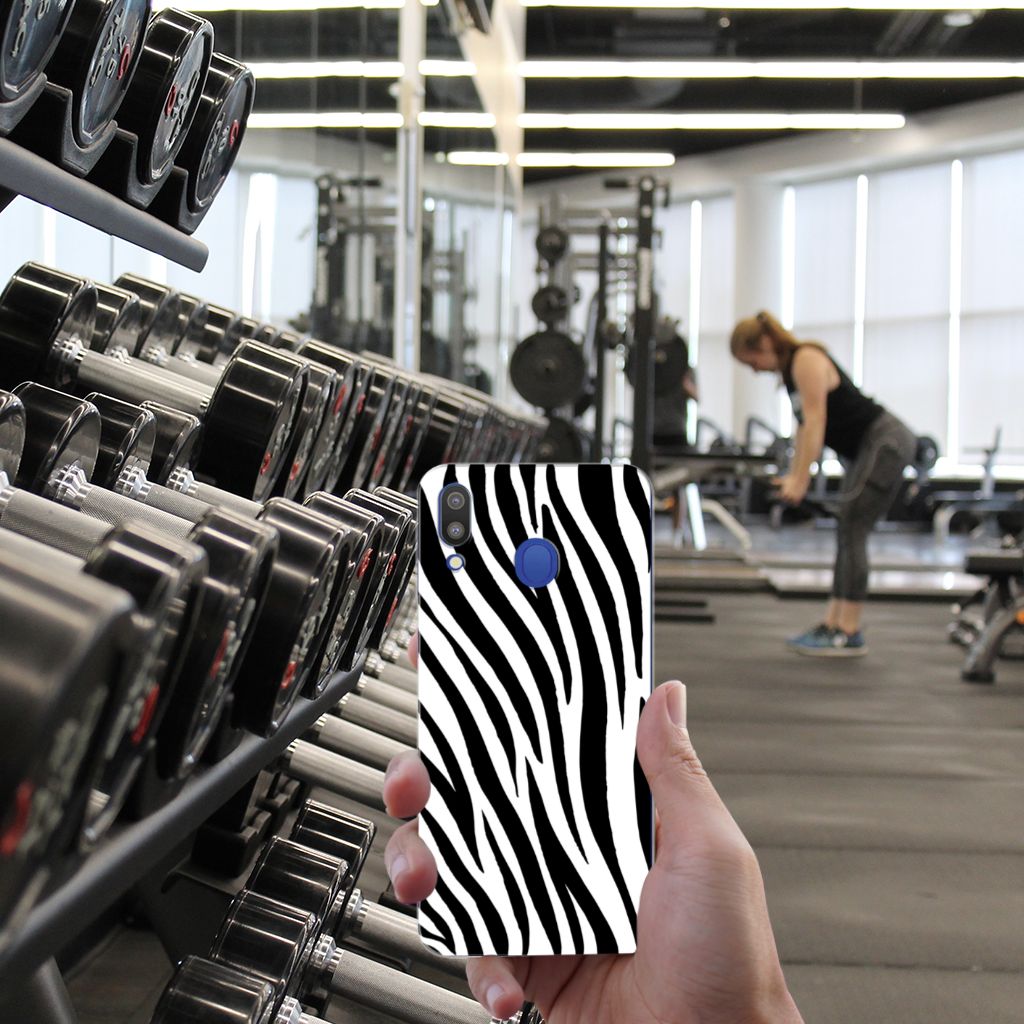 Samsung Galaxy M20 (Power) TPU Hoesje Zebra