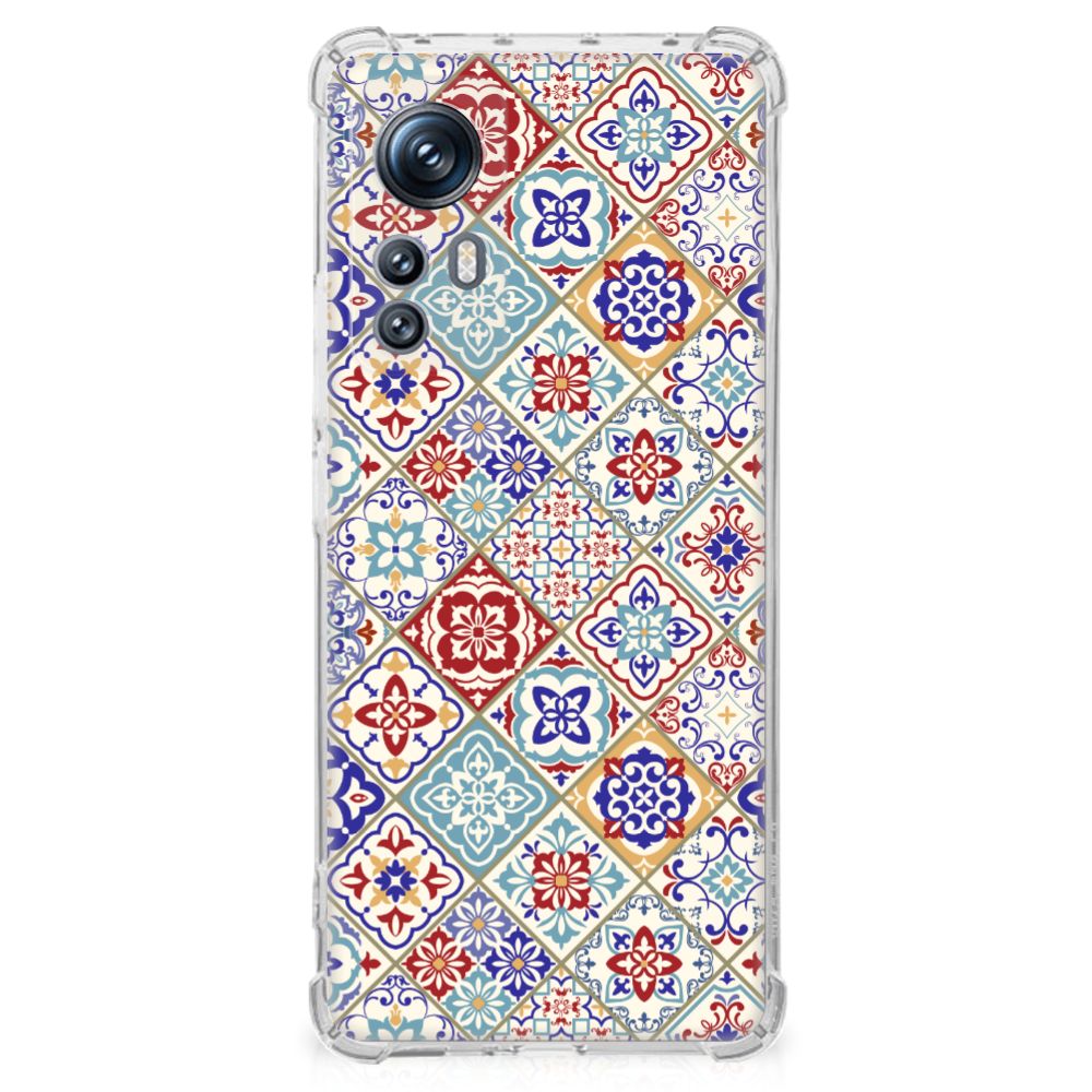 Xiaomi 12 | 12x Anti-Shock Hoesje Tiles Color