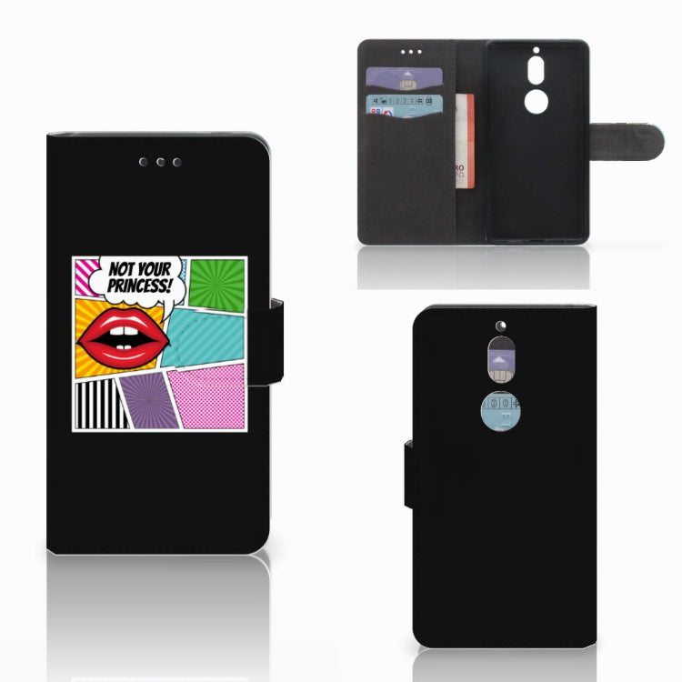 Nokia 7 Wallet Case met Pasjes Popart Princess