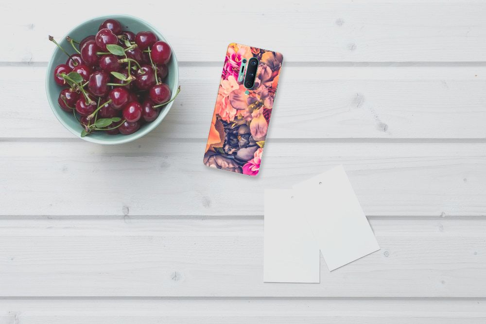 OnePlus 8 Pro TPU Case Bosje Bloemen