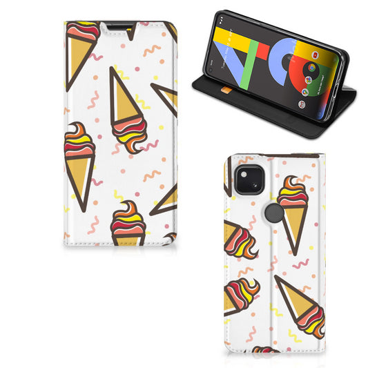 Google Pixel 4a Flip Style Cover Icecream