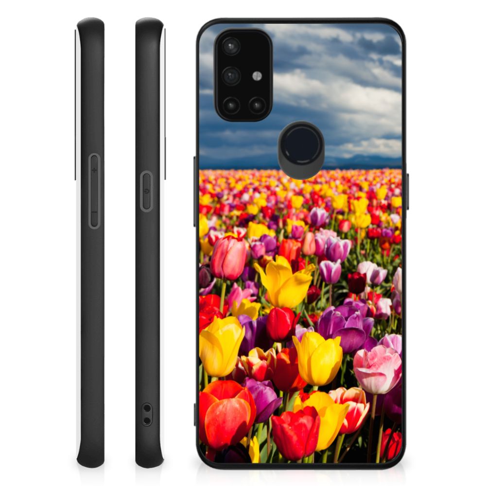 OnePlus Nord N10 5G Bloemen Hoesje Tulpen