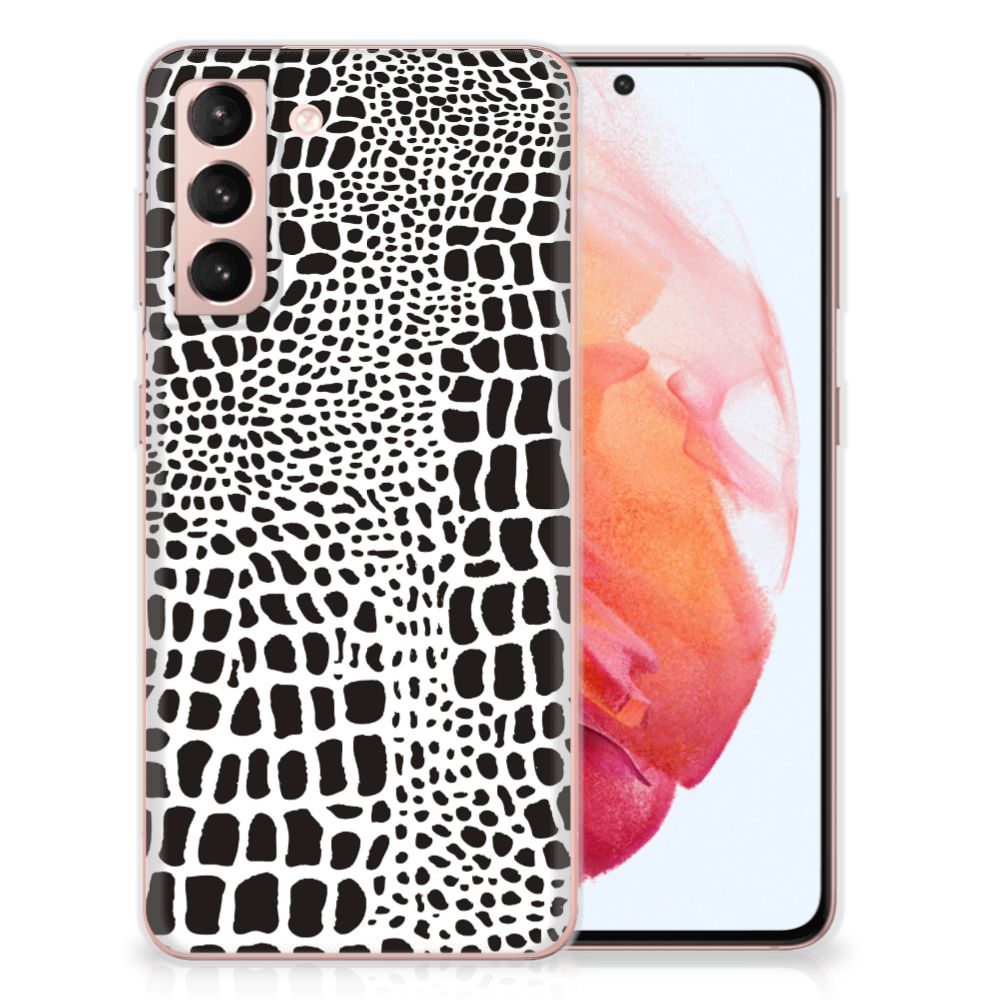 Samsung Galaxy S21 TPU Hoesje Slangenprint