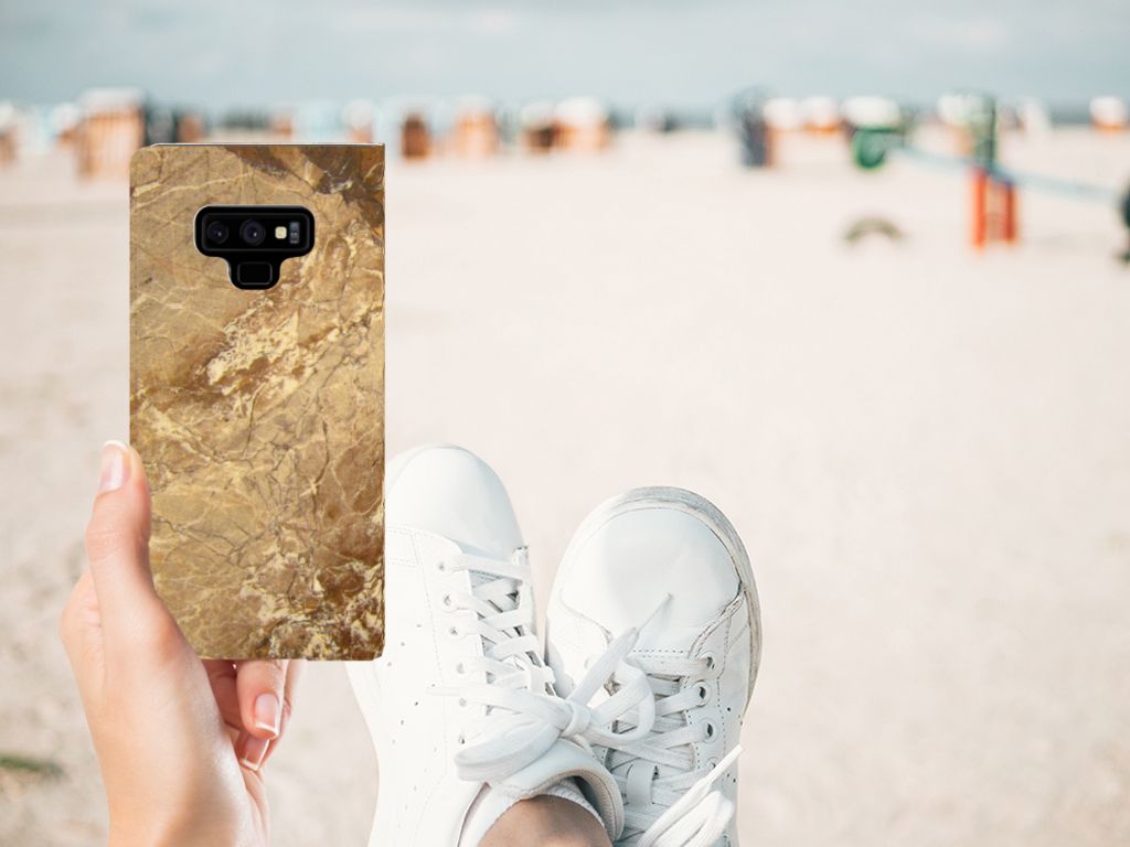 Samsung Galaxy Note 9 Standcase Marmer Creme