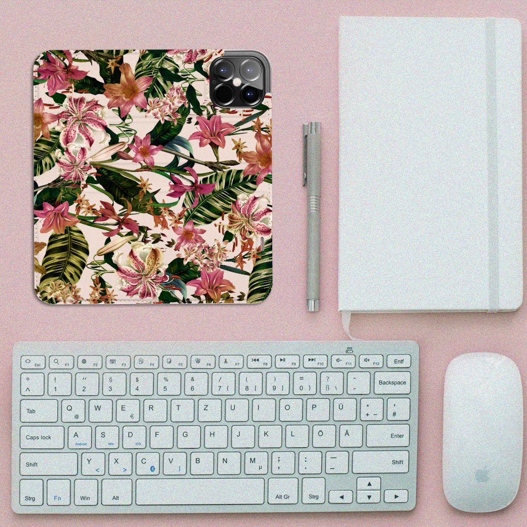 iPhone 12 Pro Max Smart Cover Flowers - B2C Telecom