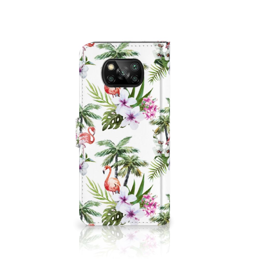 Xiaomi Poco X3 | Poco X3 Pro Telefoonhoesje met Pasjes Flamingo Palms