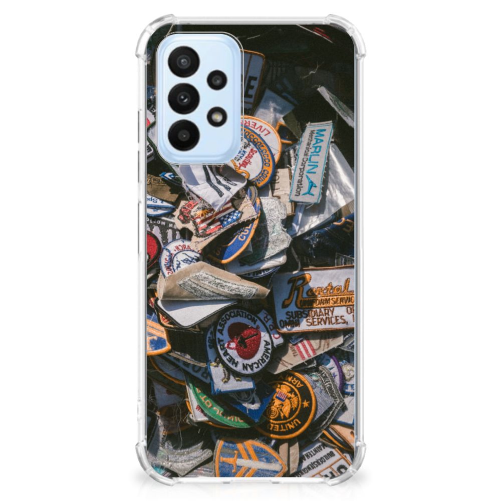Samsung Galaxy A23 Anti-shock Hoesje met foto Badges - B2C Telecom