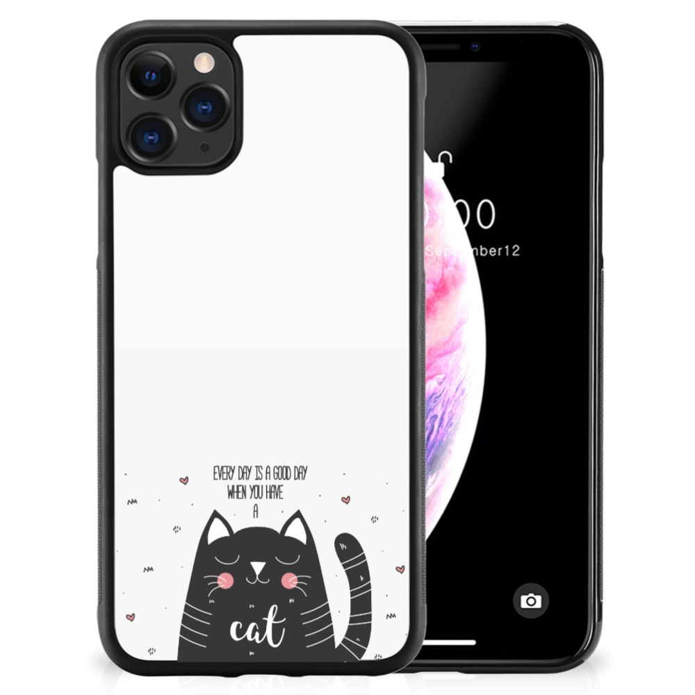 Apple iPhone 11 Pro Max Bumper Hoesje Cat Good Day B2C Telecom