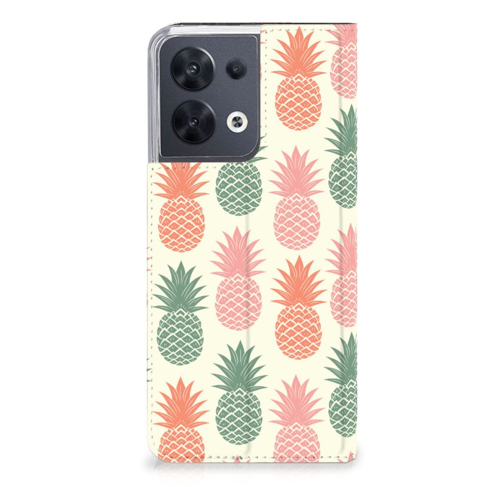 OPPO Reno8 Flip Style Cover Ananas - B2C Telecom