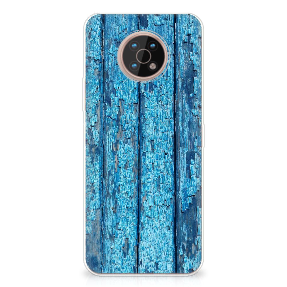 Nokia G50 Bumper Hoesje Wood Blue