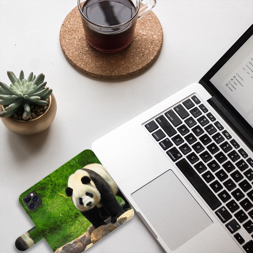 Apple iPhone 11 Pro Telefoonhoesje met Pasjes Panda