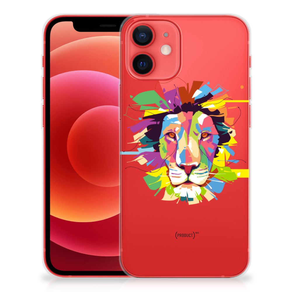 iPhone 12 Mini Telefoonhoesje met Naam Lion Color B2C Telecom