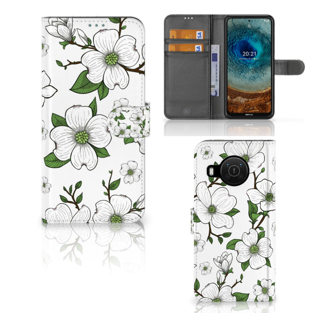 Nokia X10 | Nokia X20 Hoesje Dogwood Flowers