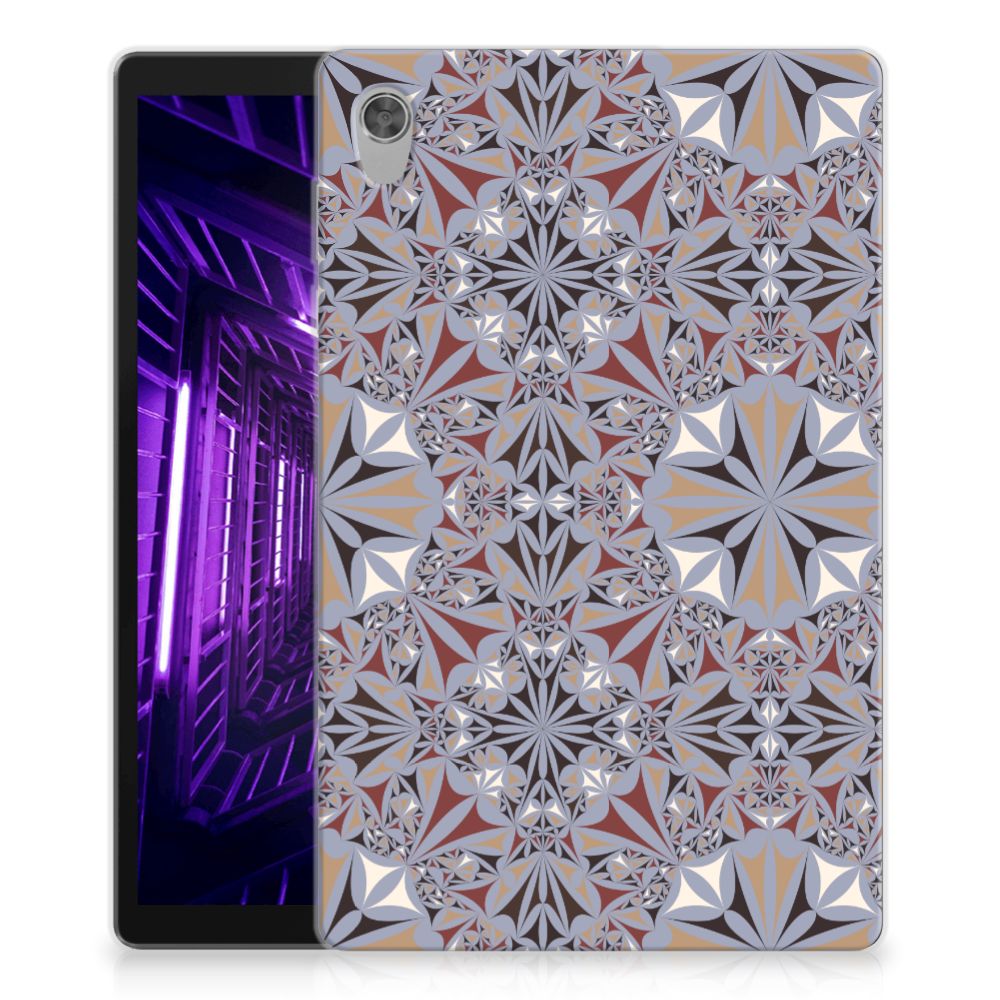 Lenovo Tab M10 HD (2de generatie) Tablet Back Cover Flower Tiles - B2C Telecom