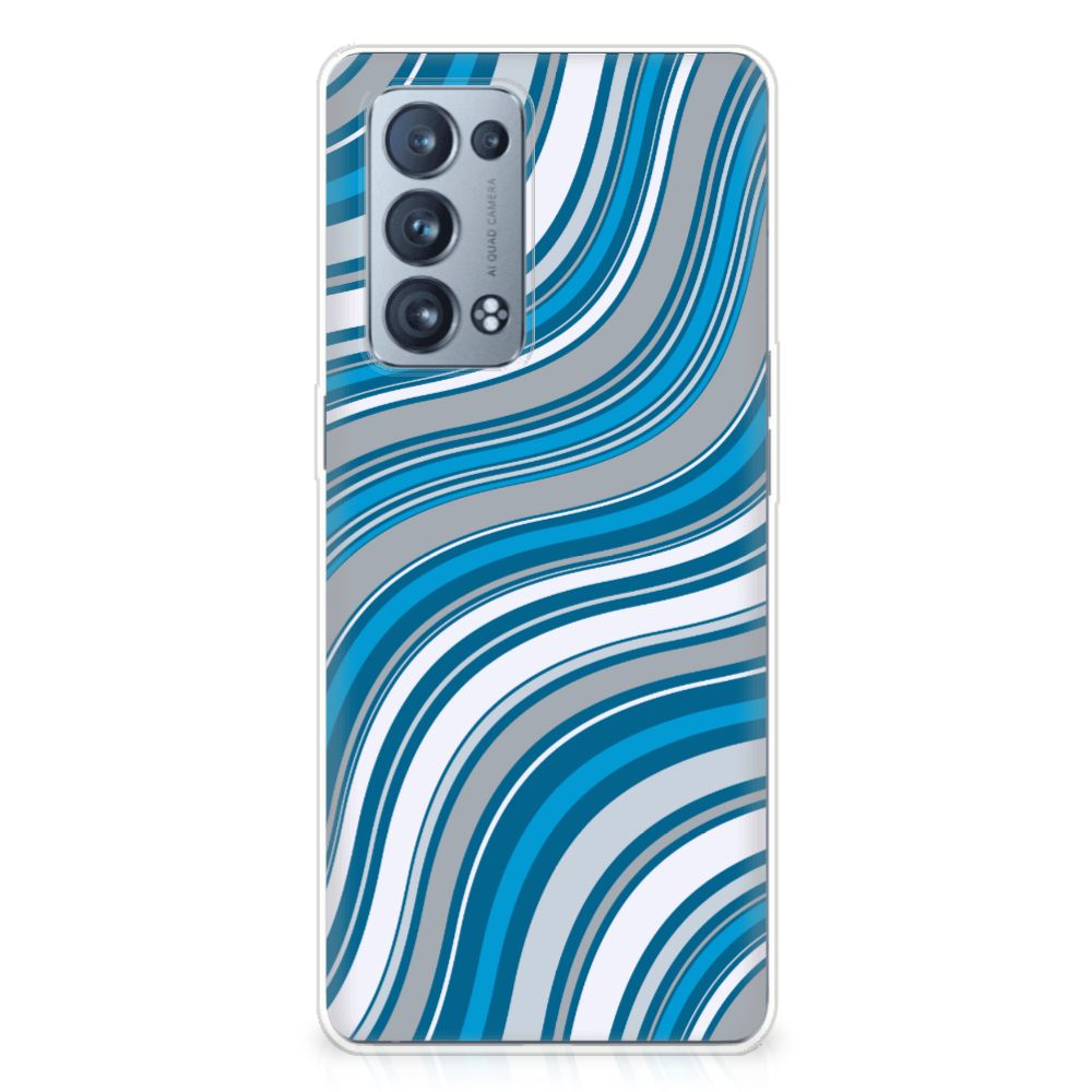 OPPO Reno 6 Pro Plus 5G TPU bumper Waves Blue