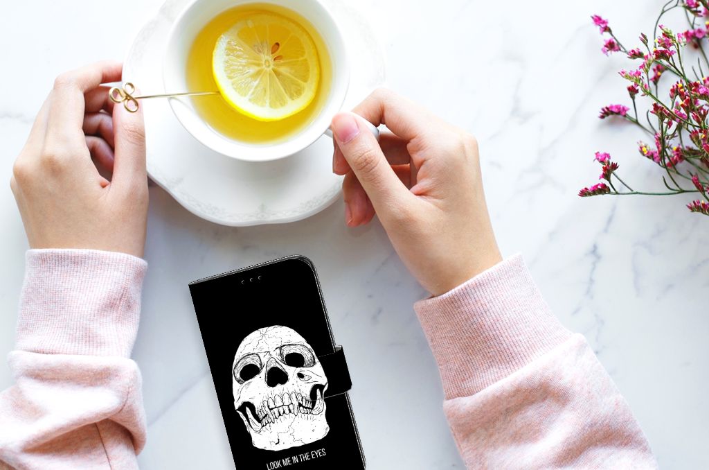 Telefoonhoesje met Naam Samsung Galaxy S7 Edge Skull Eyes