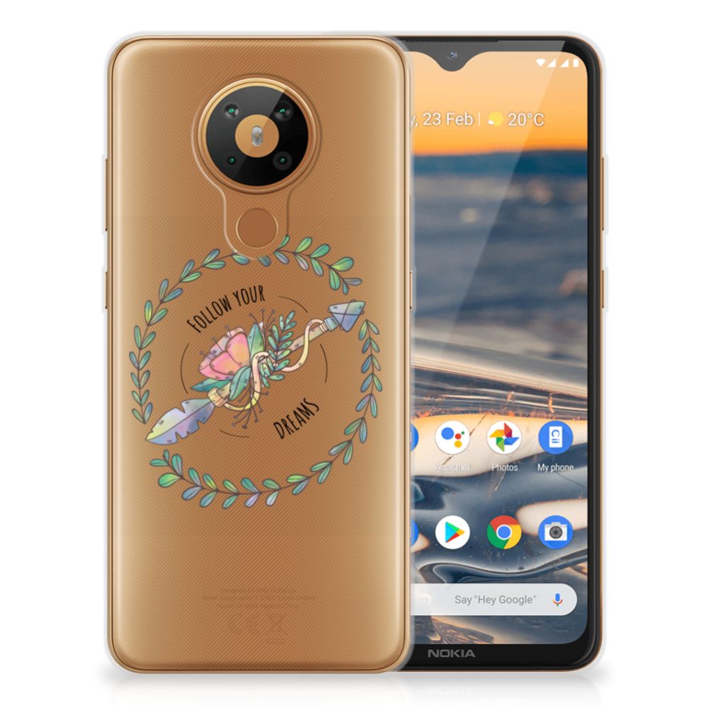 Nokia 5.3 Telefoonhoesje met Naam Boho Dreams B2C Telecom