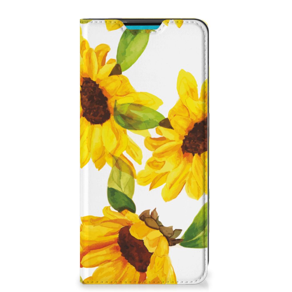 Smart Cover voor Samsung Galaxy A73 Zonnebloemen - B2C Telecom