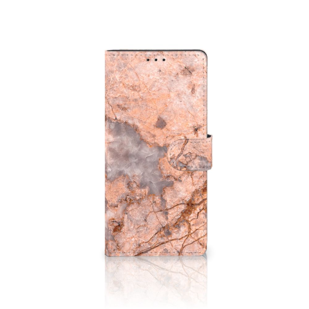 Samsung Galaxy A02s | M02s Bookcase Marmer Oranje