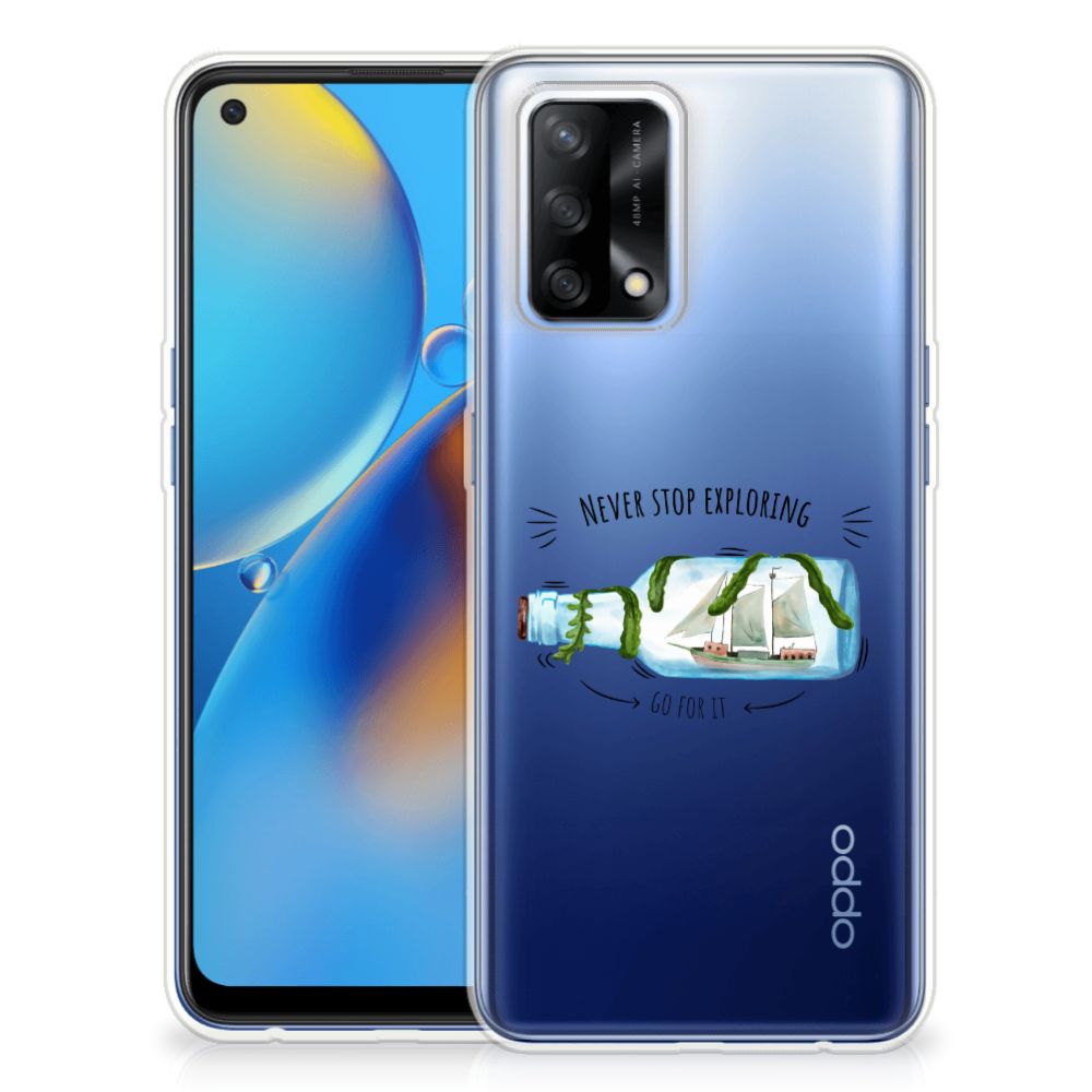 OPPO A74 4G Telefoonhoesje met Naam Boho Bottle B2C Telecom