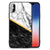 iPhone X | Xs Marmeren Print Telefoonhoesje Marmer Wit Zwart - Origineel Cadeau Man