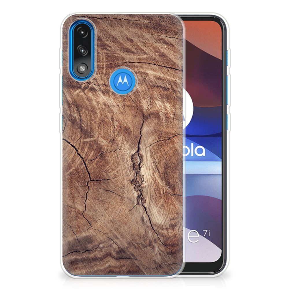 Motorola Moto E7/E7i Power Bumper Hoesje Tree Trunk