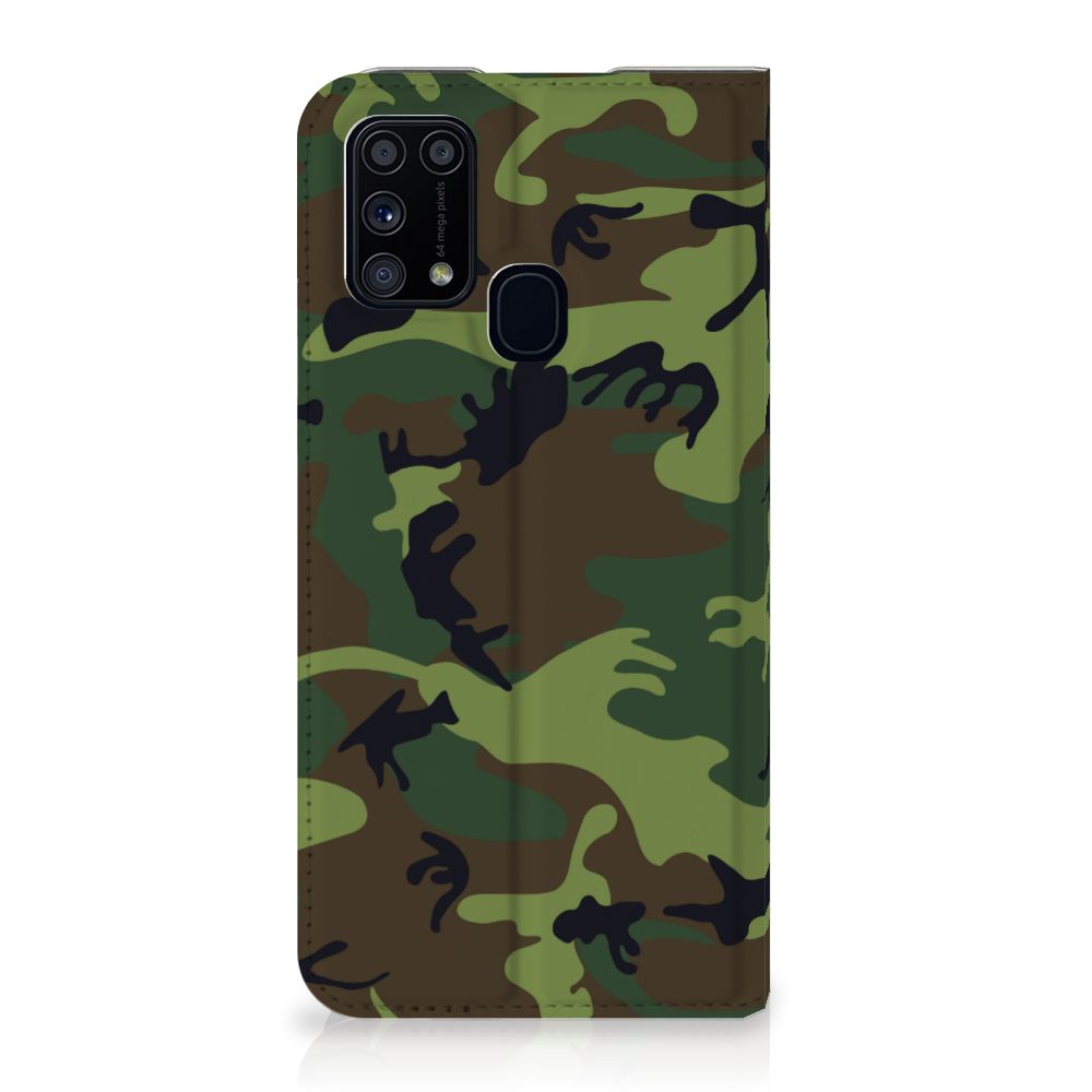 Samsung Galaxy M31 Hoesje met Magneet Army Dark - B2C Telecom