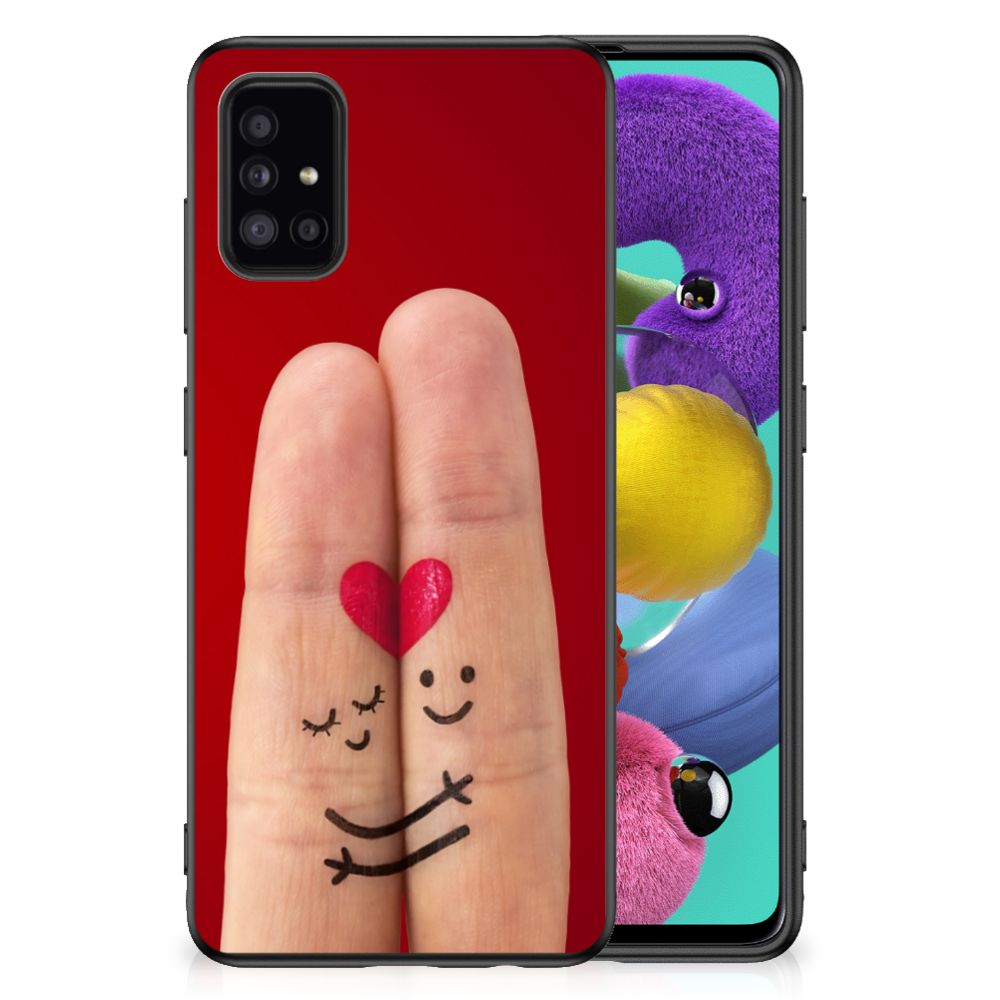 Samsung Galaxy A51 TPU Bumper Case Liefde - Origineel Romantisch Cadeau