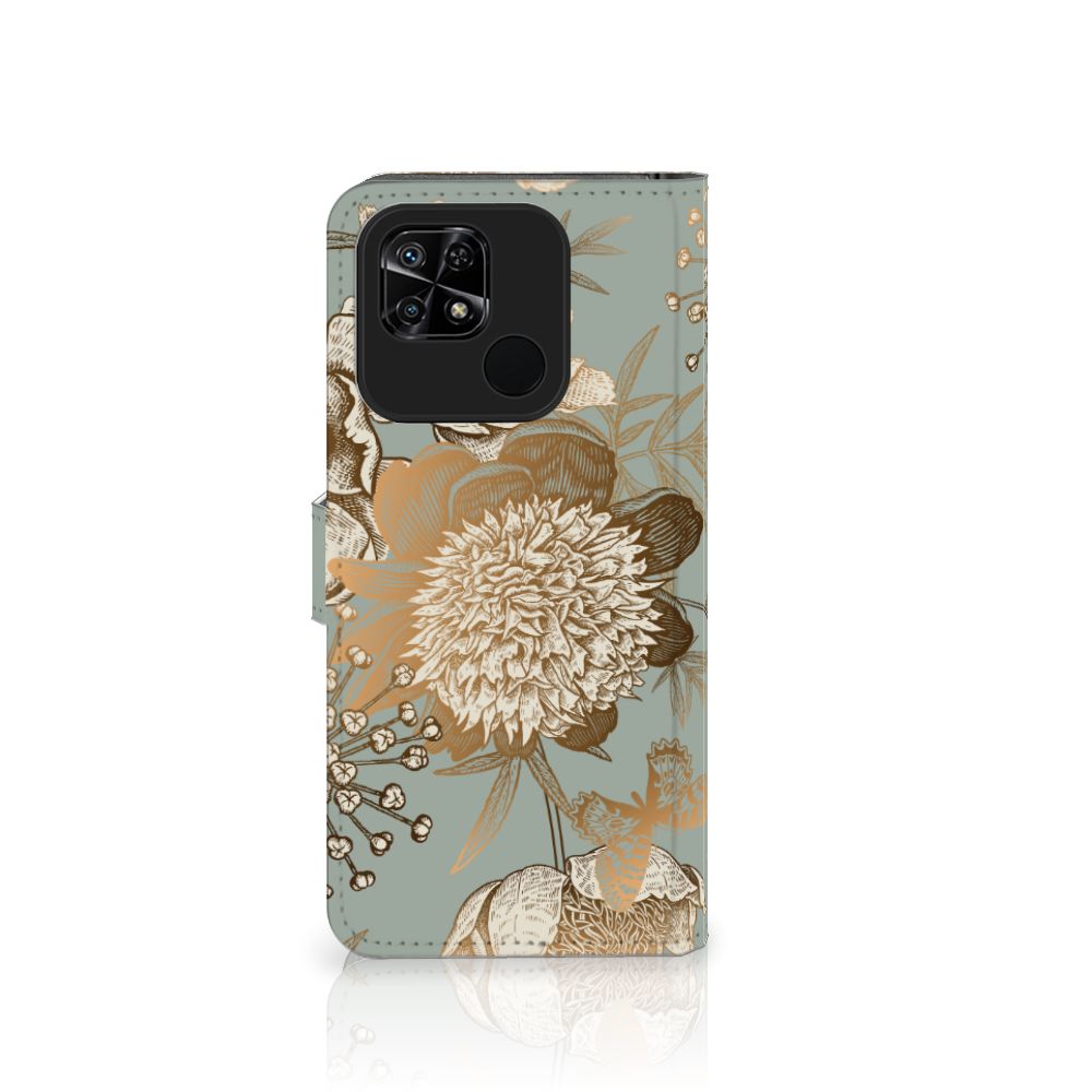 Hoesje voor Xiaomi Redmi 10C Vintage Bird Flowers
