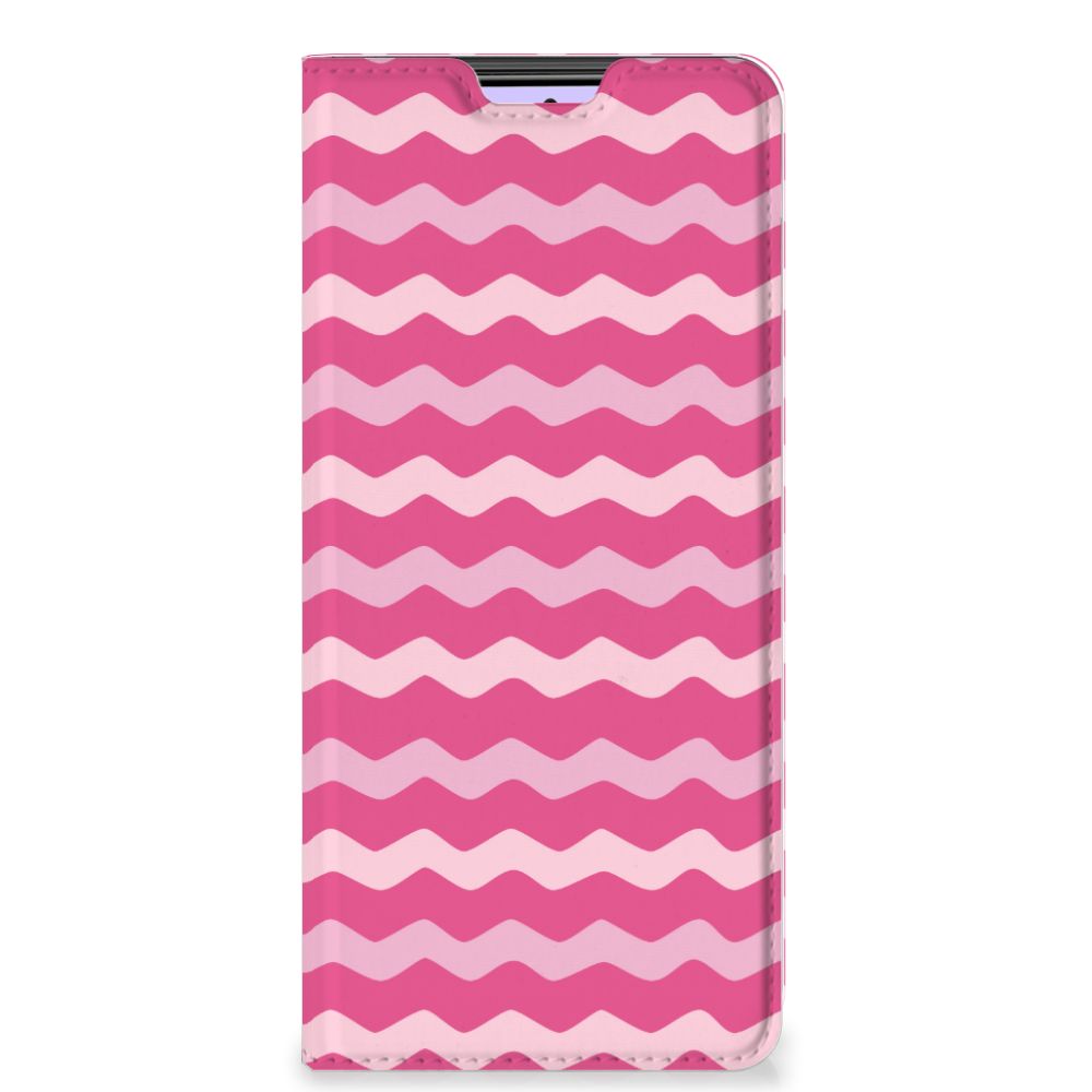 Xiaomi Redmi Note 10 Pro Hoesje met Magneet Waves Pink - B2C Telecom
