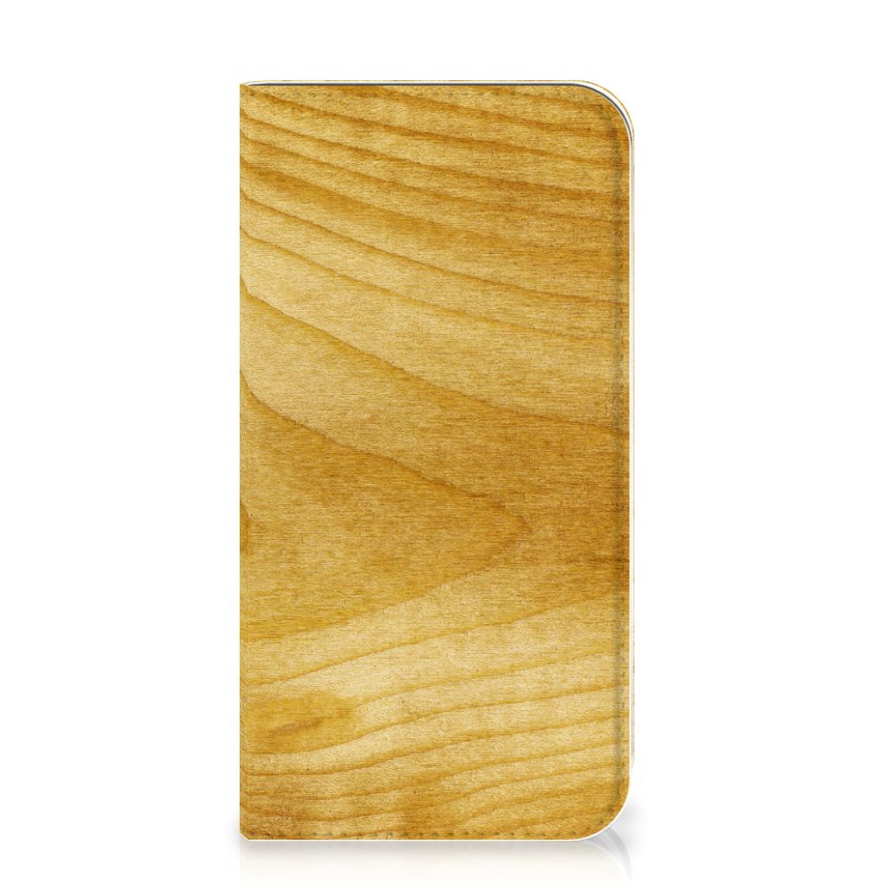 Apple iPhone 11 Pro Book Wallet Case Licht Hout