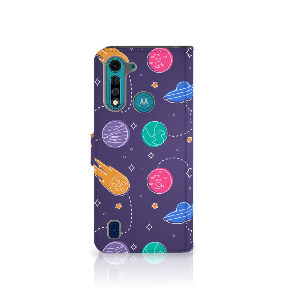 Motorola G8 Power Lite Wallet Case met Pasjes Space