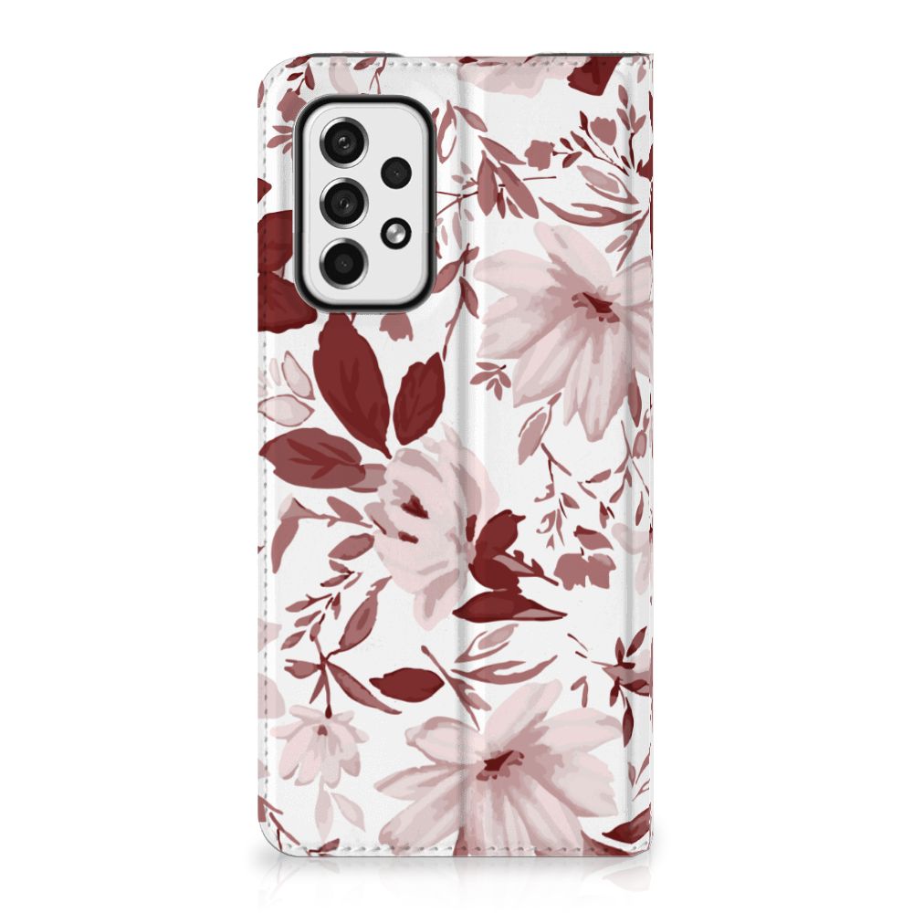 Bookcase Samsung Galaxy A73 Watercolor Flowers - B2C Telecom