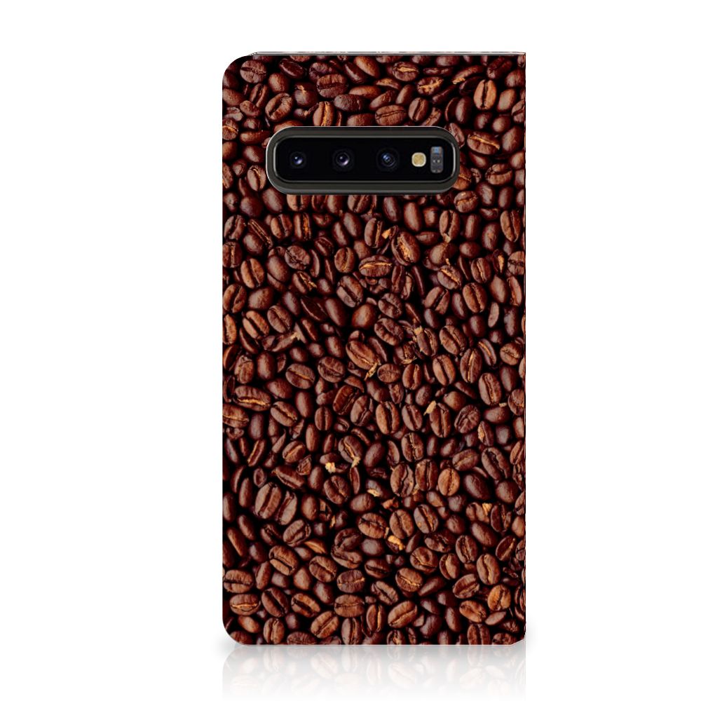 Samsung Galaxy S10 Flip Style Cover Koffiebonen