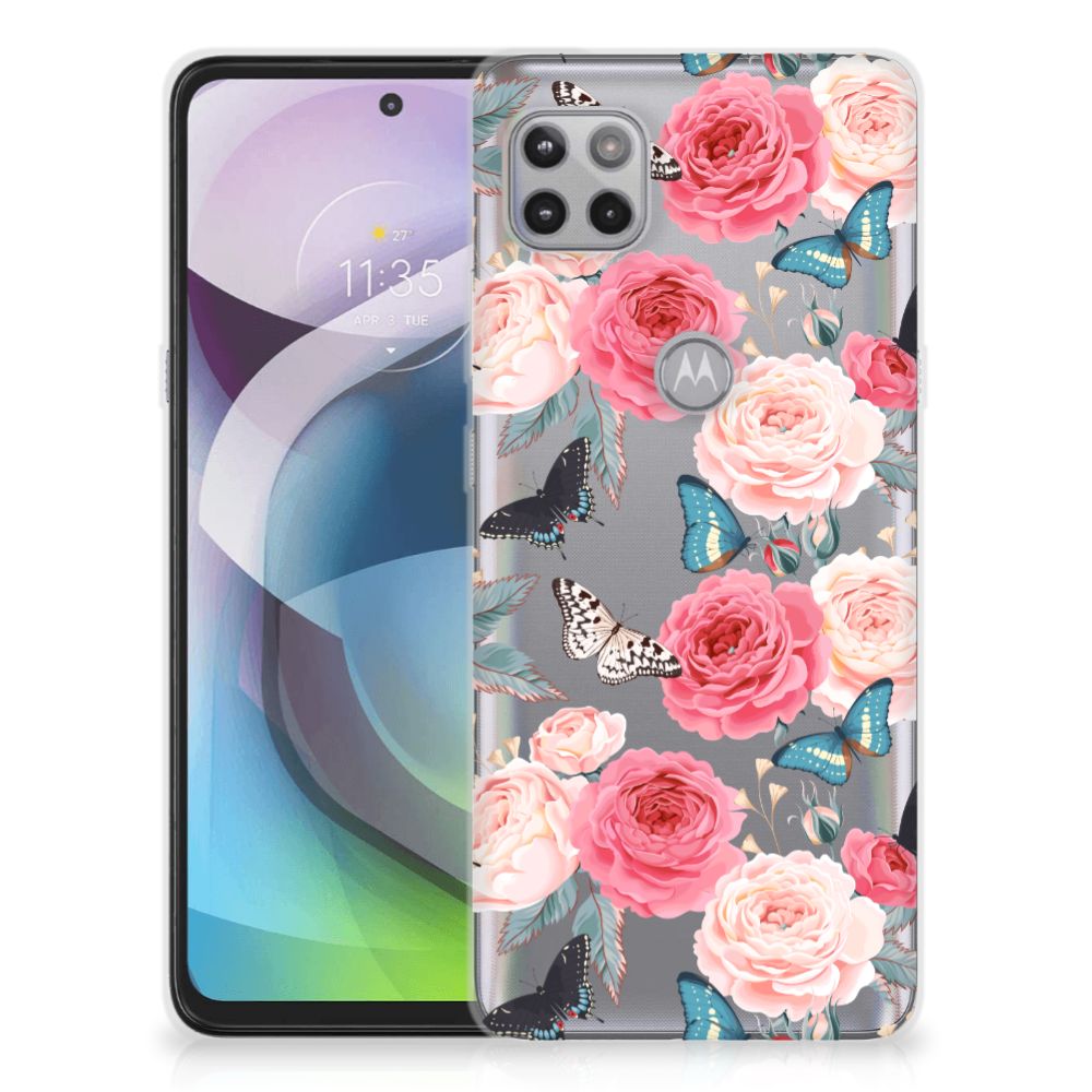 Motorola Moto G 5G TPU Case Butterfly Roses