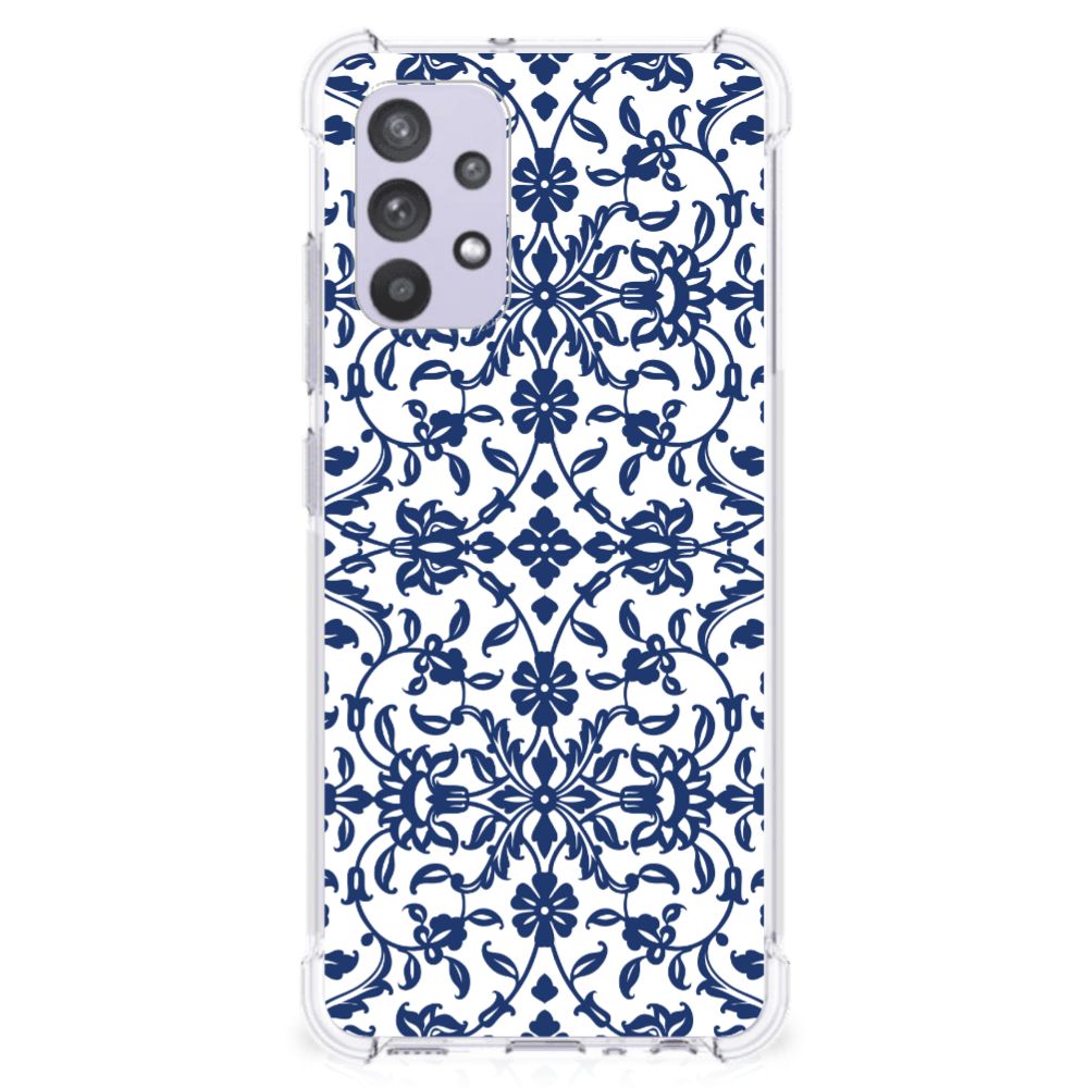 Samsung Galaxy A32 4G | A32 5G Enterprise Editie Case Flower Blue B2C Telecom