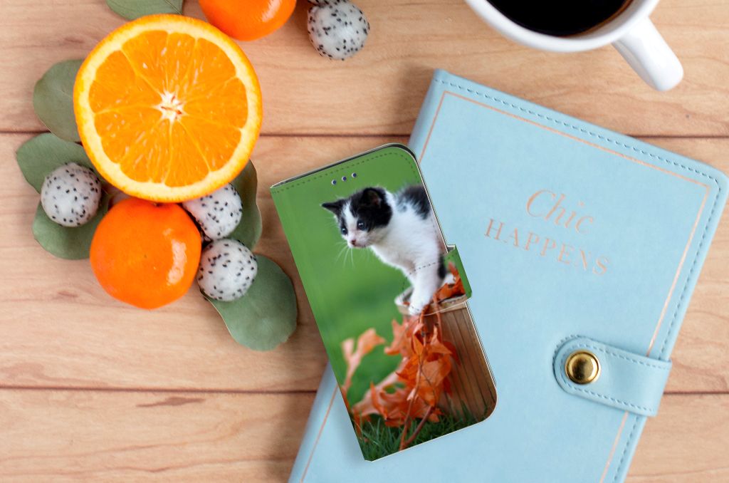 Samsung Galaxy S10e Telefoonhoesje met Pasjes Kitten