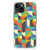 iPhone 15 Doorzichtige Silicone Hoesje Funky Retro