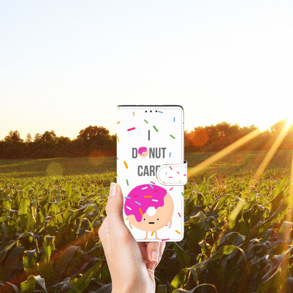 Motorola Edge 20 Lite Book Cover Donut Roze