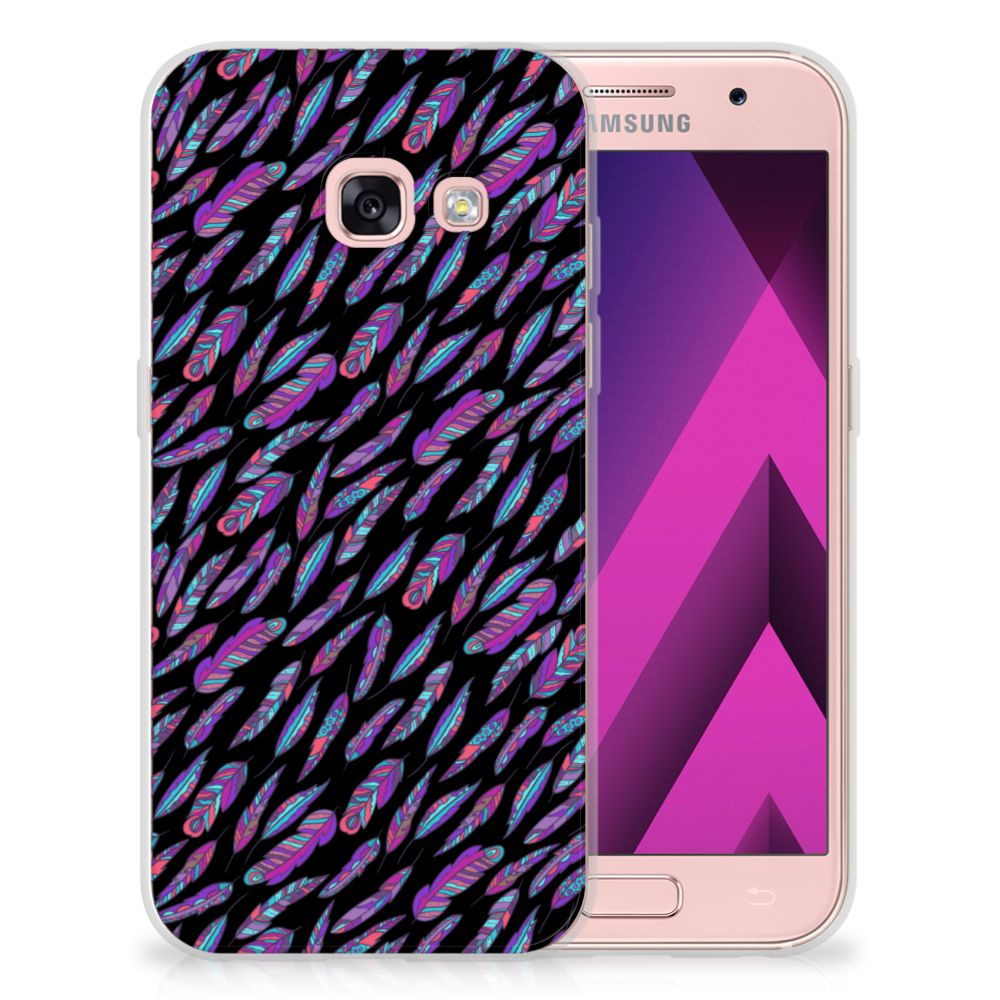 Samsung Galaxy A3 2017 TPU bumper Feathers Color