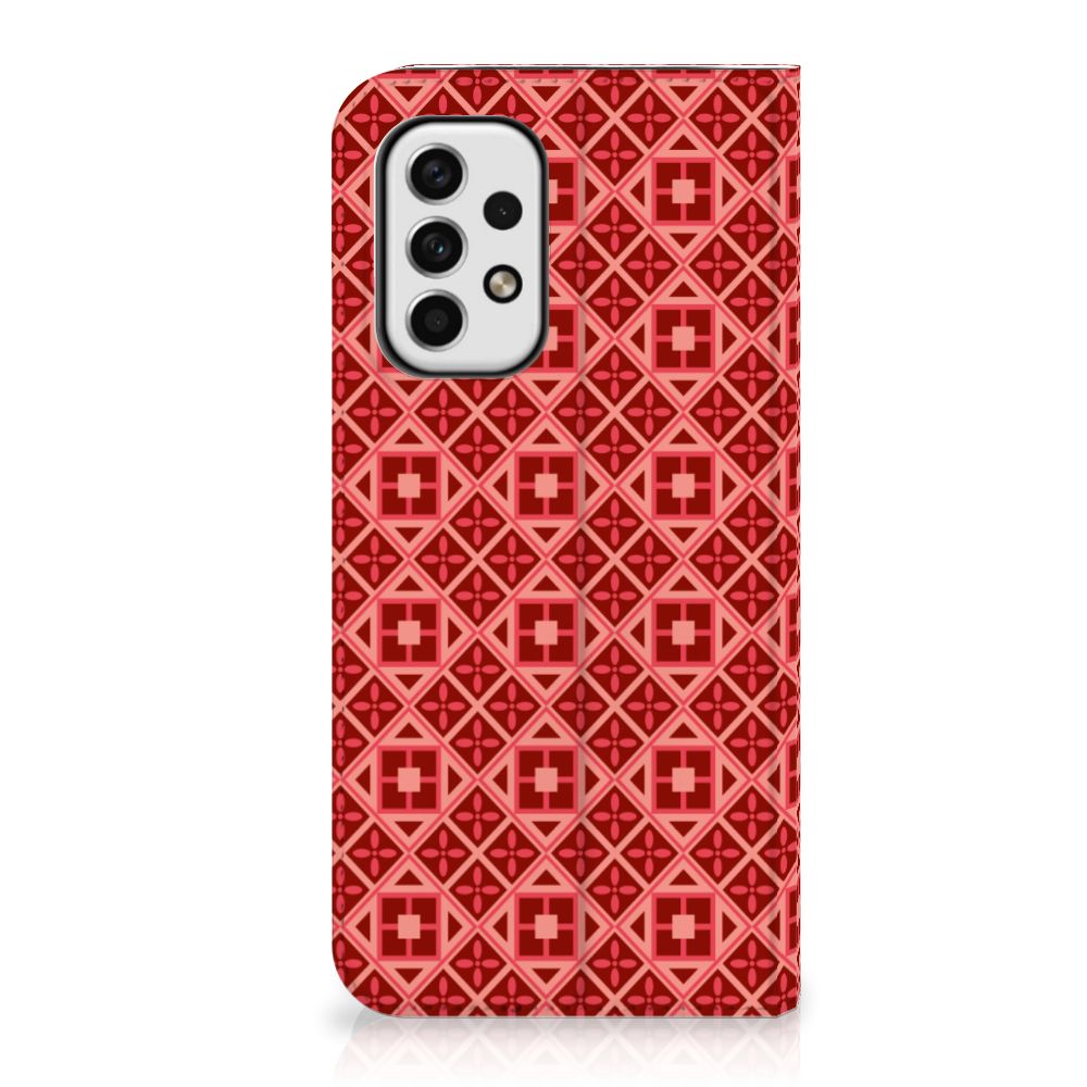 Samsung Galaxy A23 Hoesje met Magneet Batik Rood - B2C Telecom