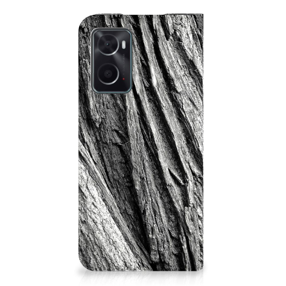 Book Wallet Case OPPO A96 | A76 Boomschors Grijs - B2C Telecom